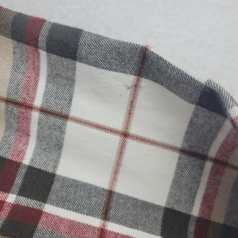 Ridgecut Mens Large Plaid Flannel Button Up Long Sleeve Workwear Cotton Shirt - Picture 10 of 12